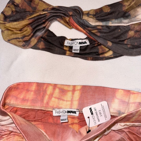 FASHION NOVA TIE DYE SKIRT SET - Picture 4 of 4